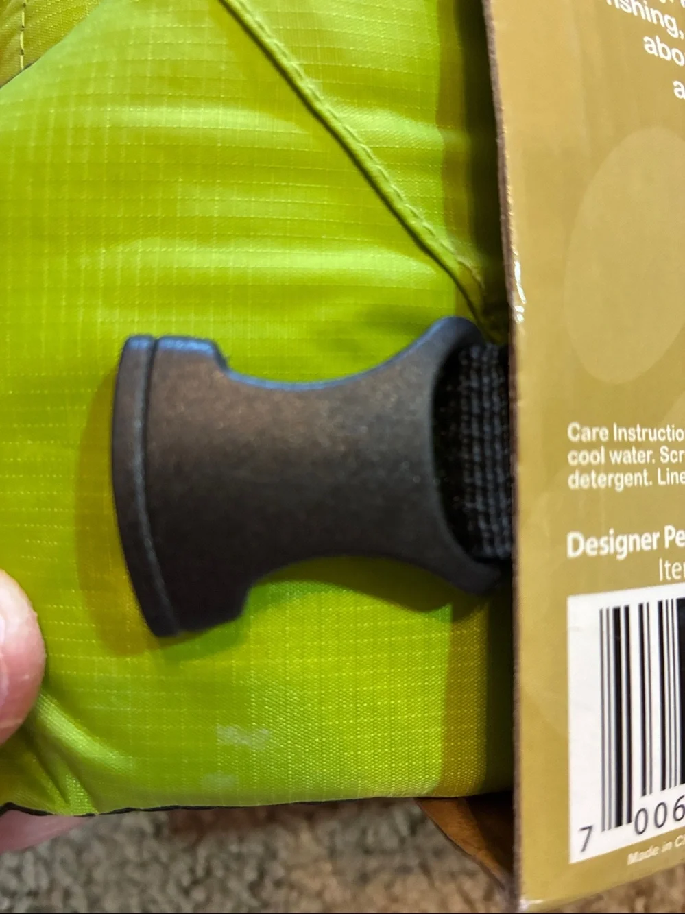 Outward Hound Small Pet Lifejacket in Lime Green and Black